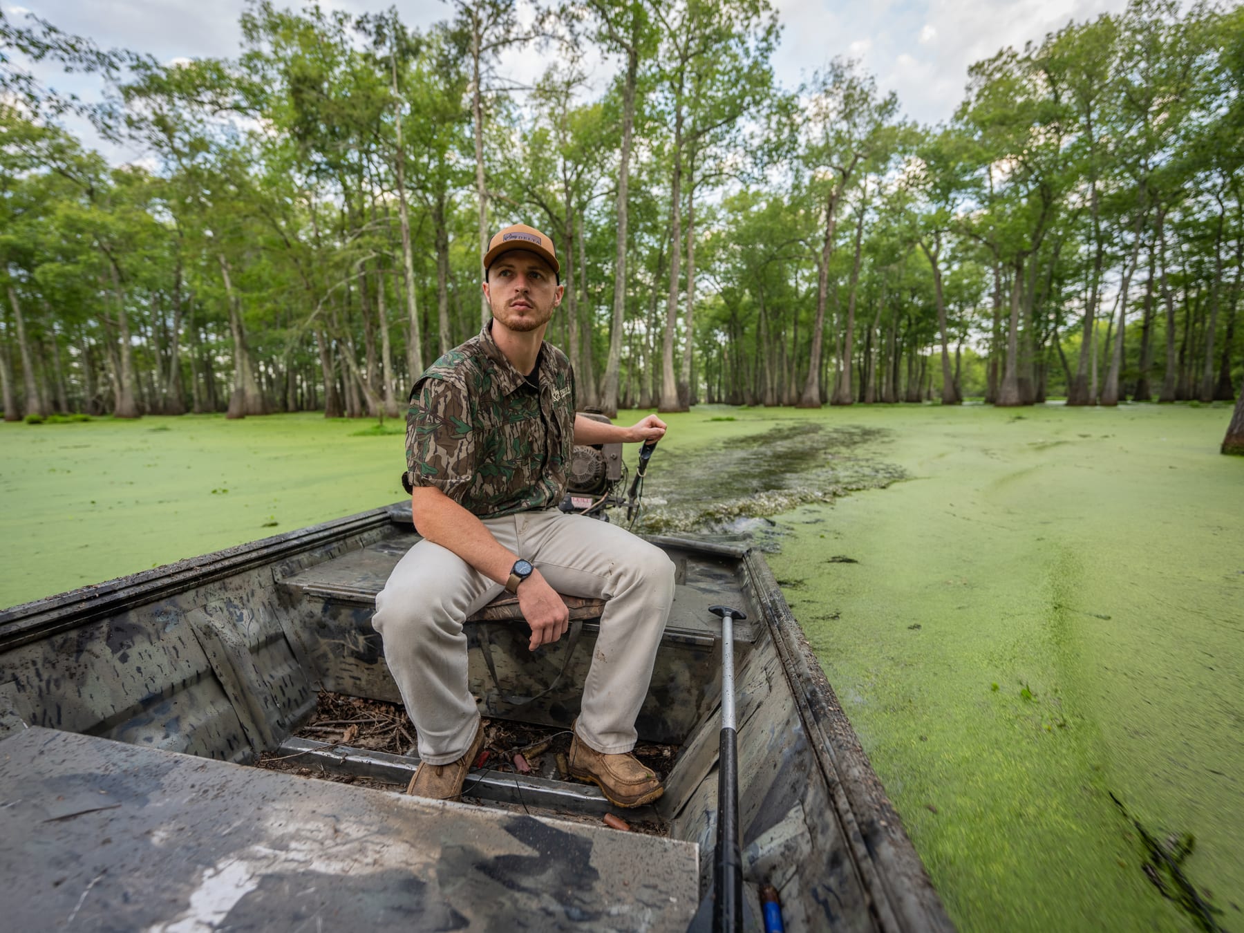 Delta land and cypress water